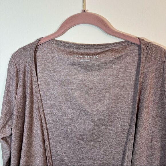 Outdoor Voices Tan Wrap Sweater - Picture 3 of 9